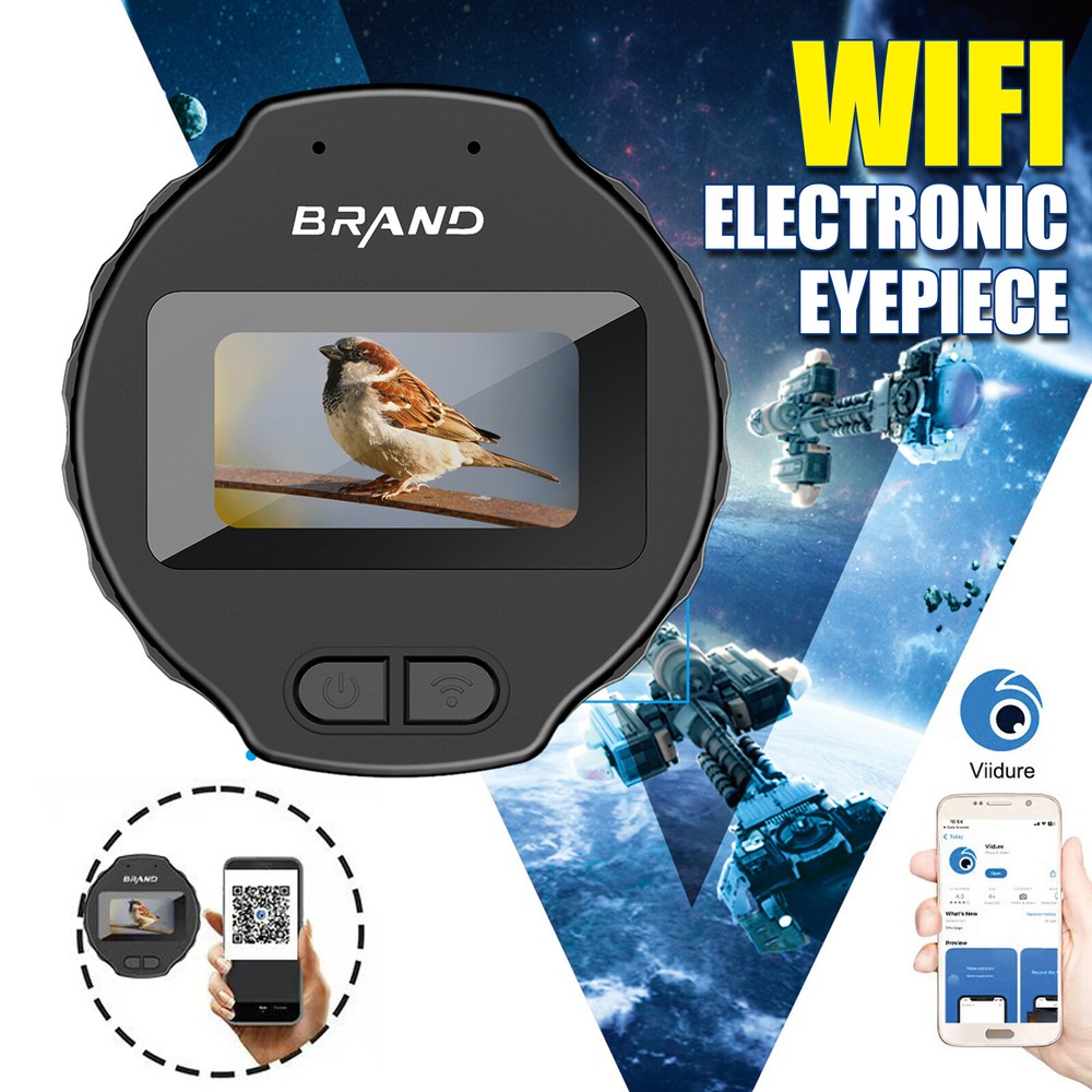 WiFi Electronic Eyepiece New Microscope Camera Recorder Bird Watching Telescope