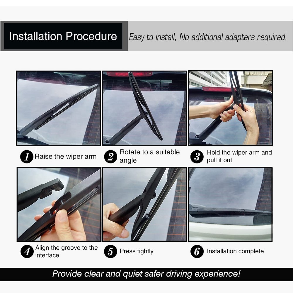 Mazda CX7 20072012 Windshield Wipers Set 26/16"+14" Front & Rear Blades"