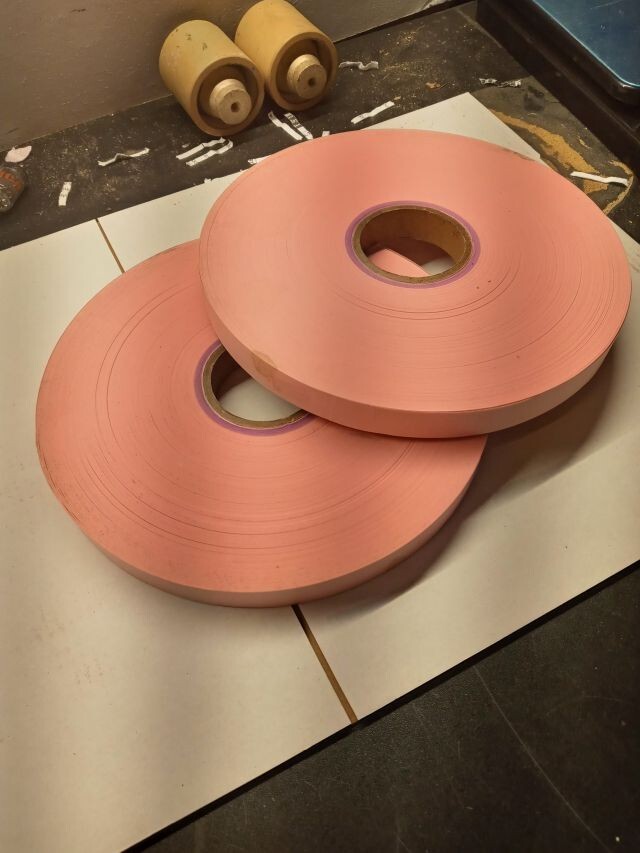 Teletype 11/16 Perforation Tape. 2 roll package