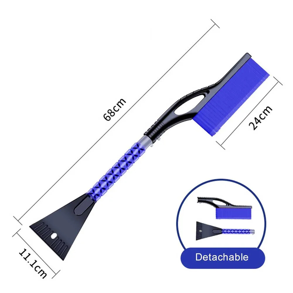 Detachable Car Snow Scraper, Cleaning Brush, Window and Windshield Cleaning Tool