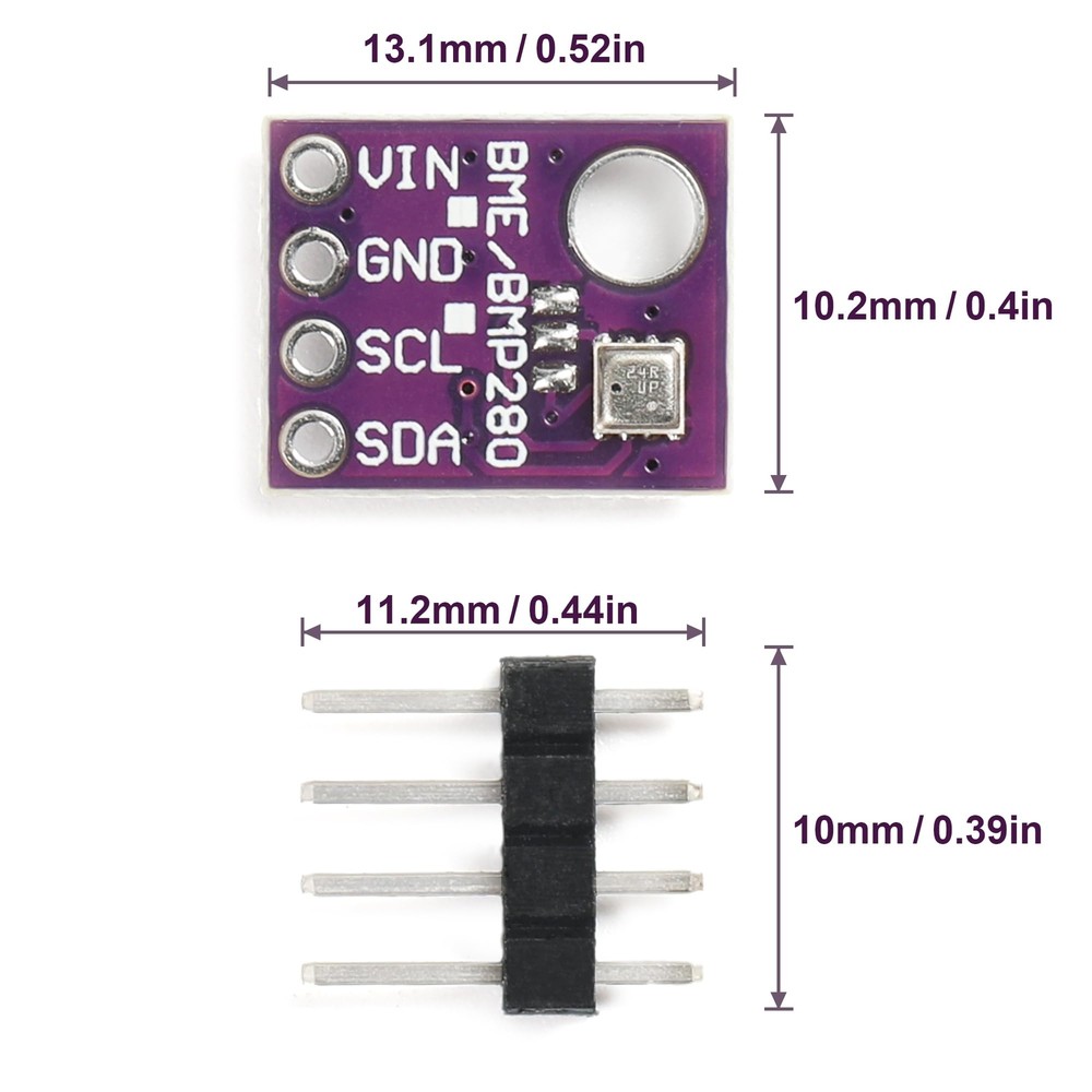 3PCS BME280 5V Sensor Module Atmospheric Pressure Temperature Humidity Sensor...