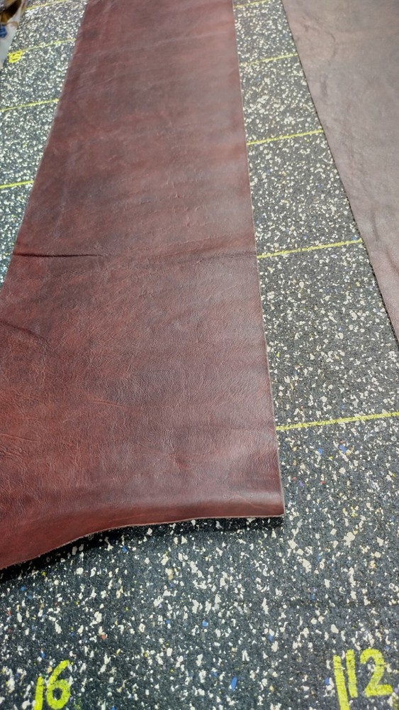 High Quality Burgundy Upholstery Leather 2 oz. Select your size.