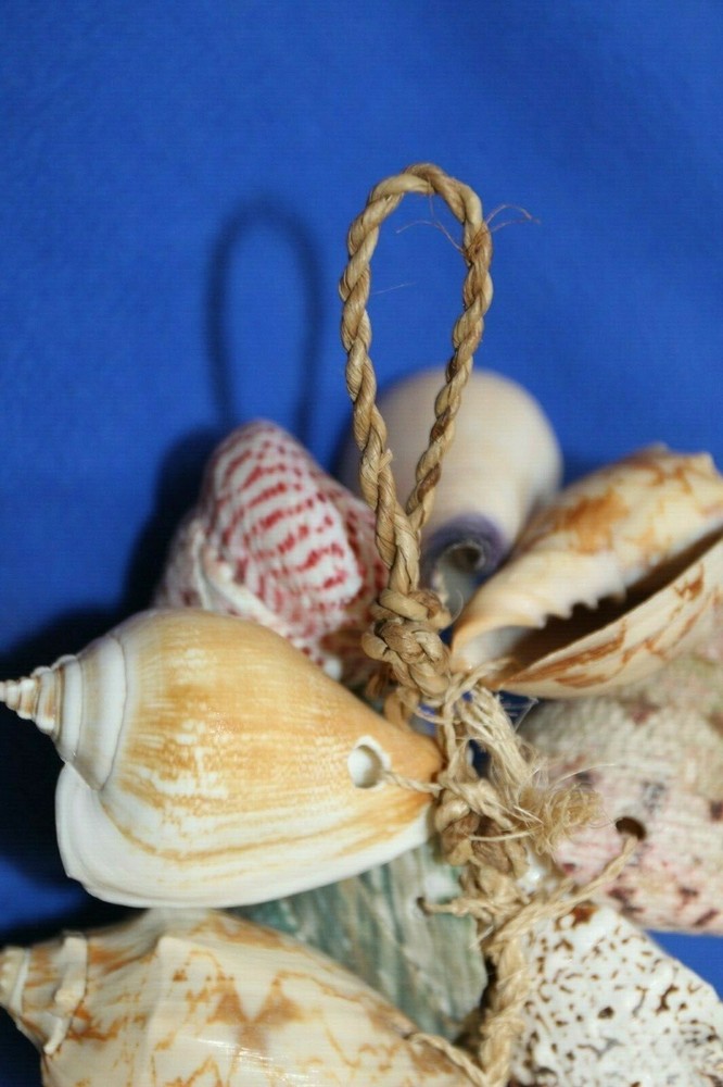 SHELL MOBILE, Beach Home Deck Decor, Hanging Shell Decor, Bath Decor, G-04