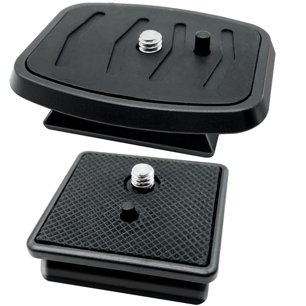 IOUALEY 2 Pack 41mm and 43mm Tripod Quick Release Plate 41mm+43mm, Black
