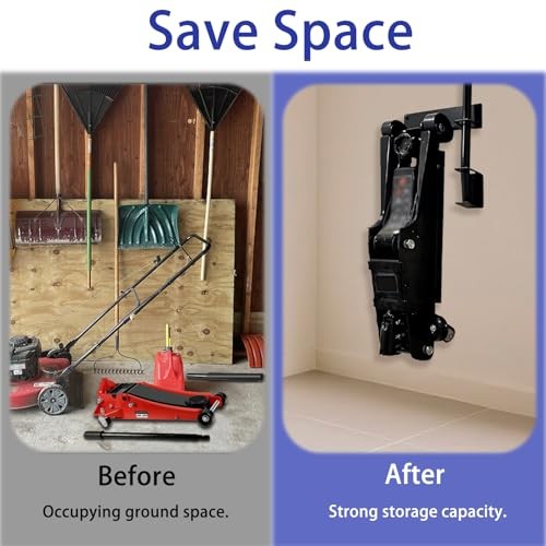 Floor Jack Wall Mount Organizer Brackets, Garage Tool Hangers Jack Stands