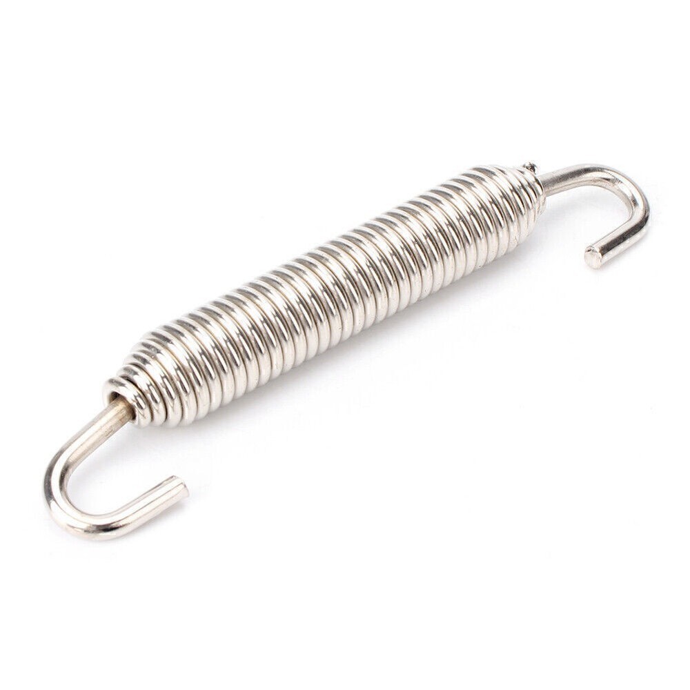 4x 83mm Long Stainless Header Exhaust Springs Silver Universal