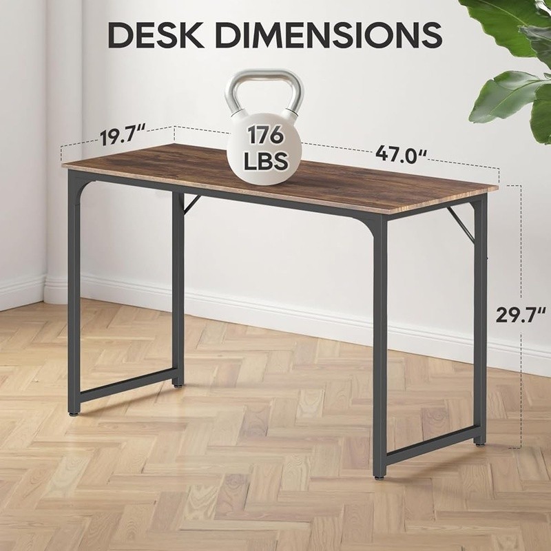 Sturdy Computer Desk Modern Easy Assembly Multipurpose Workstation Home Office