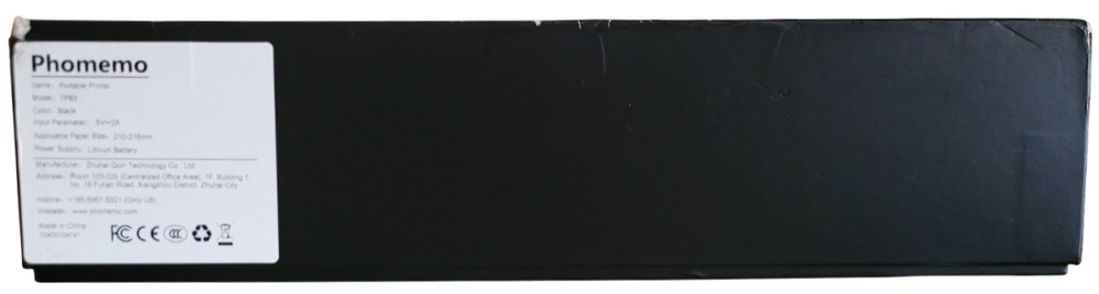 Phomemo Portable Printer TP83 Black New with Open Box See Description