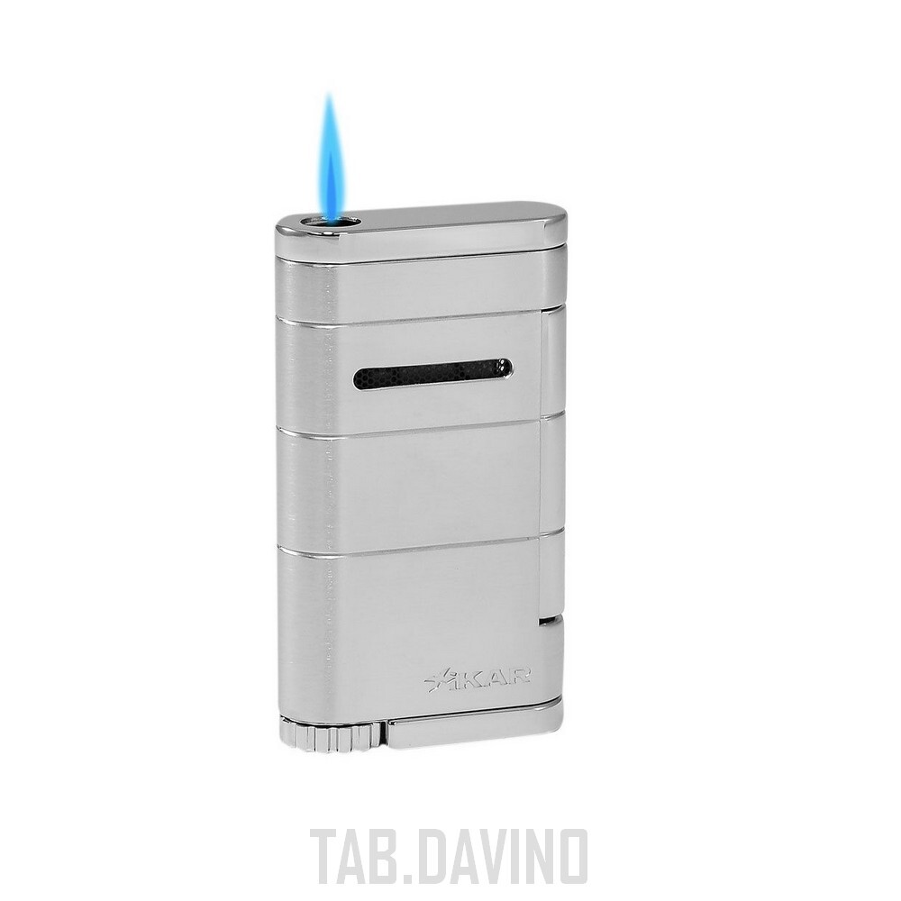 Xikar Allume Silver Single Flame XI-513SL Cigar Lighter