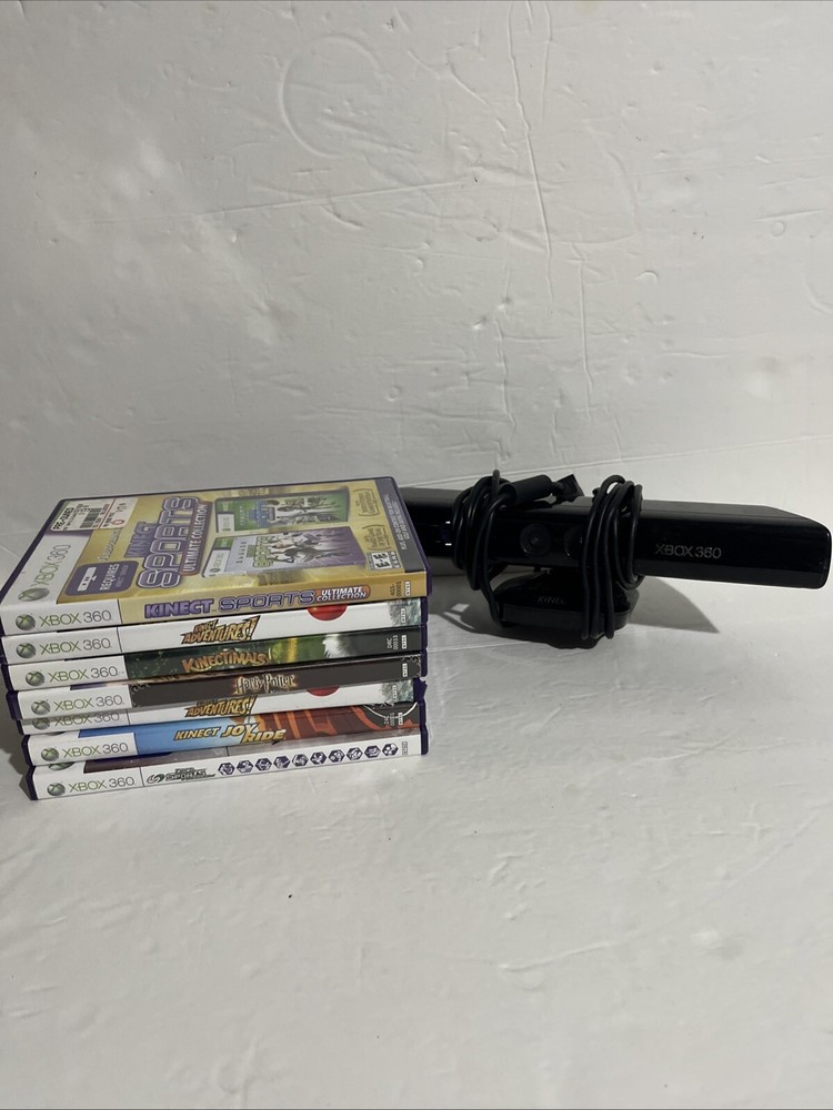 Microsoft Kinect Sensor for Xbox 360 W/ Games