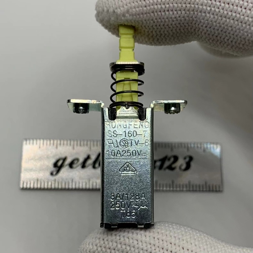 1pc SS-160-7 Self-locking switch TV-3 power switch with lock button switch 2pins