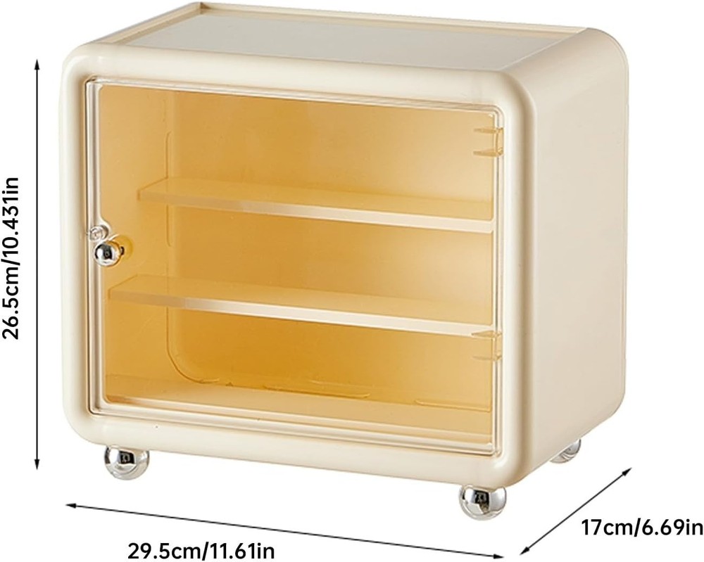 3 Tiers Clear Display Case for Figures, Dustproof Storage Organizer Box with ...