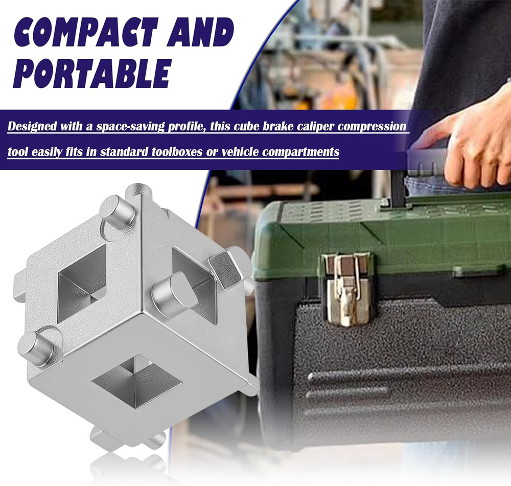 3/8 Inch Disc Cube Brake Caliper Compression Tool,Caliper Piston Compressor Tool