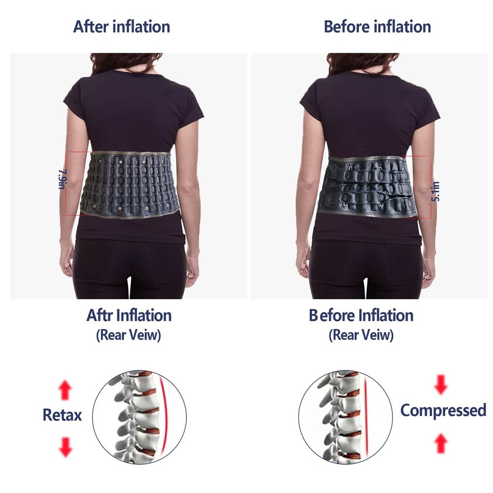 Decompression Back Belt,Lumbar Spine Support for Pain Relief,Lower Back Tract...