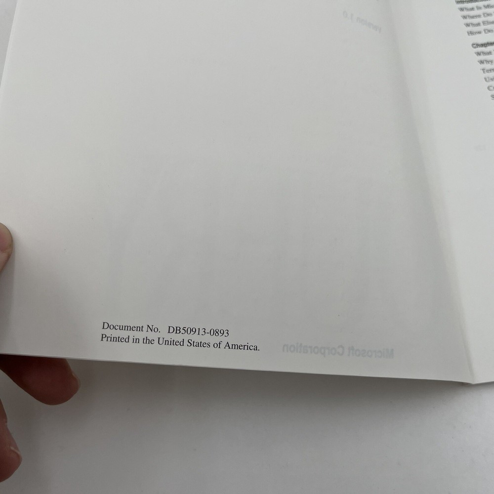 Microsoft Query User's Guide Version 1 Vintage Computer Book 1993