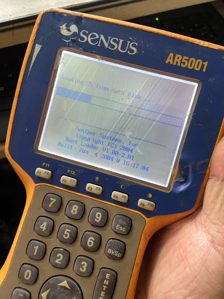 Screen Aging Sensus Meetering Systems AR5001 Field Data Collector