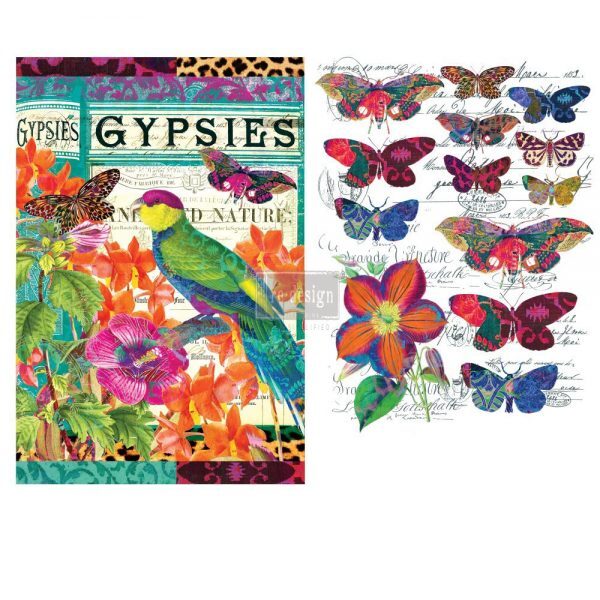 REDESIGN DÉCOR TRANSFERS® – BOHO BIRD BUTTERFLY
