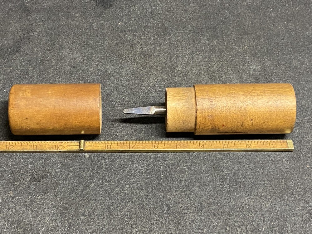 Vintage Wooden Drill Bit / Punch Set Index