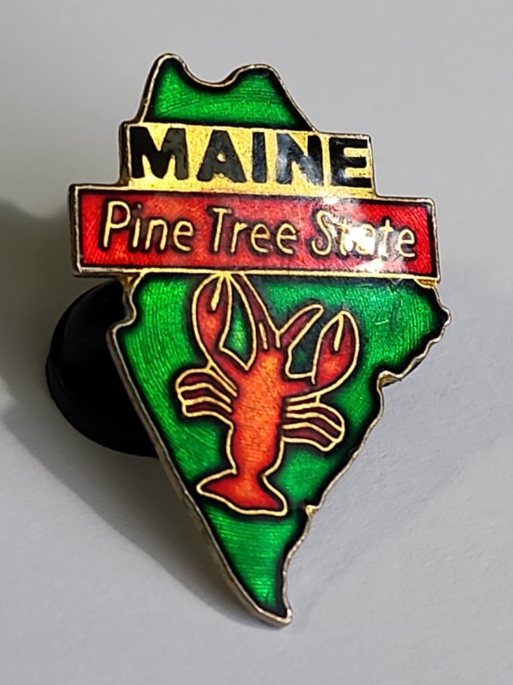 Maine Souvenir Lapel Hat Jacket Pin The Pine Tree State