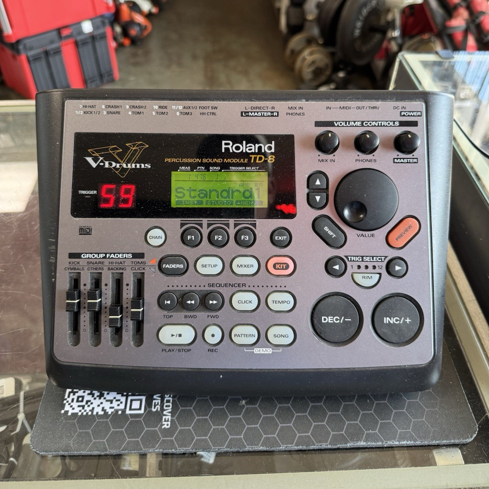 Roland TD-8 Drum Module Digital Programmable Built-in Effects MIDI Plastic