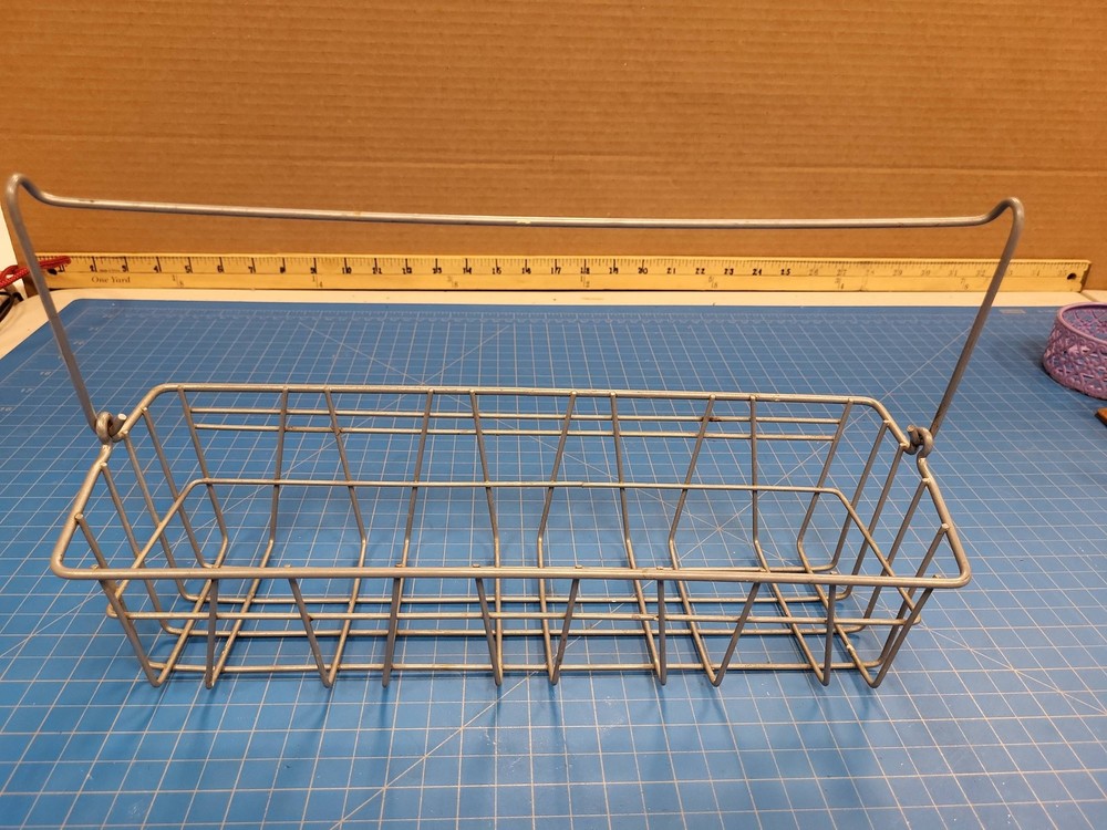 Metal Wire Basket Storage Organizer Rack Container Bin Silver Tone