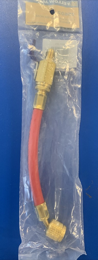YELLOW JACKET 1/4" RED FLEX FLOW ADAPTER W/ VALVE 25602