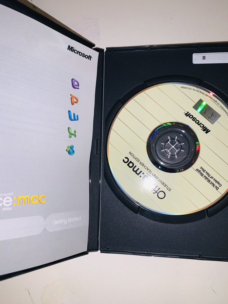 Microsoft Office:mac 2004 Student and Teacher Edition includes 3 installs Apple