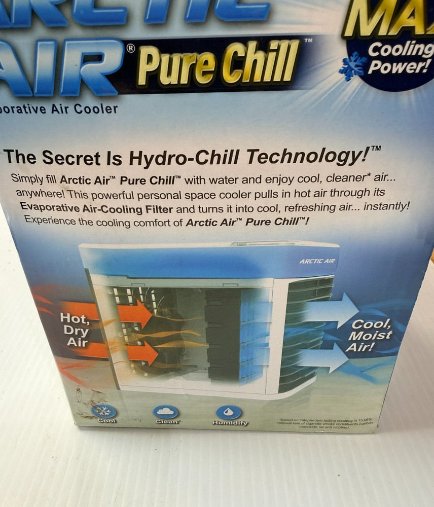 Arctic Air PURE CHILL MAX Cooling Power! - Evaporative Air Cooler Hydro Chill
