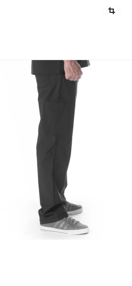 Essential Threads Welby Scrub Set Polyester Spandex Black