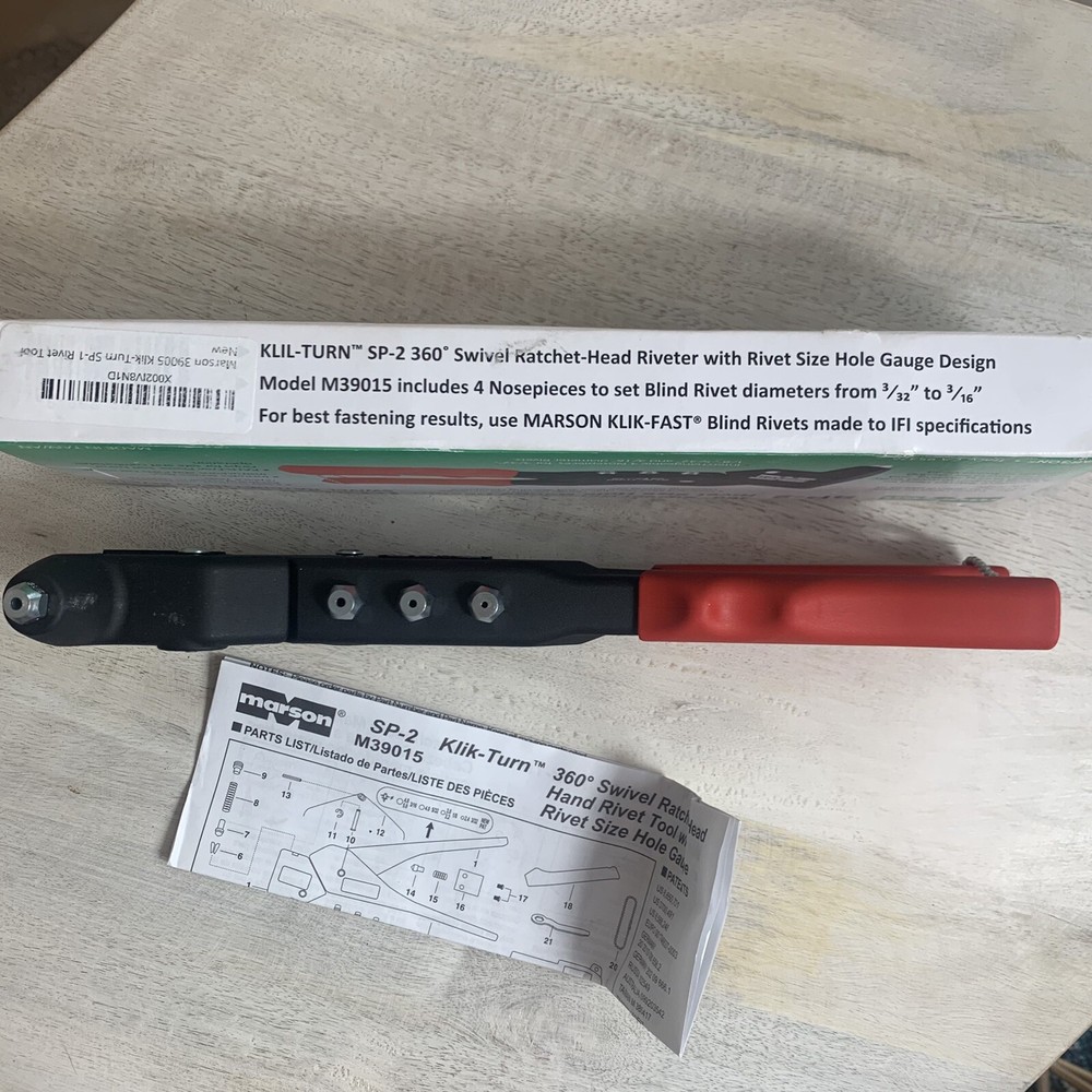 Marson 39005 Klik-Turn SP-2 Rivet Tool