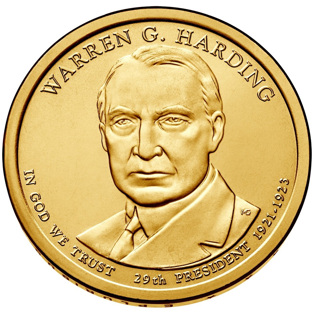 2014 P Warren Harding Presidential Dollar From Mint Roll