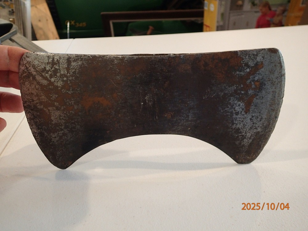 Vintage Double Bit Axe Head 3.6# Maker Unknown