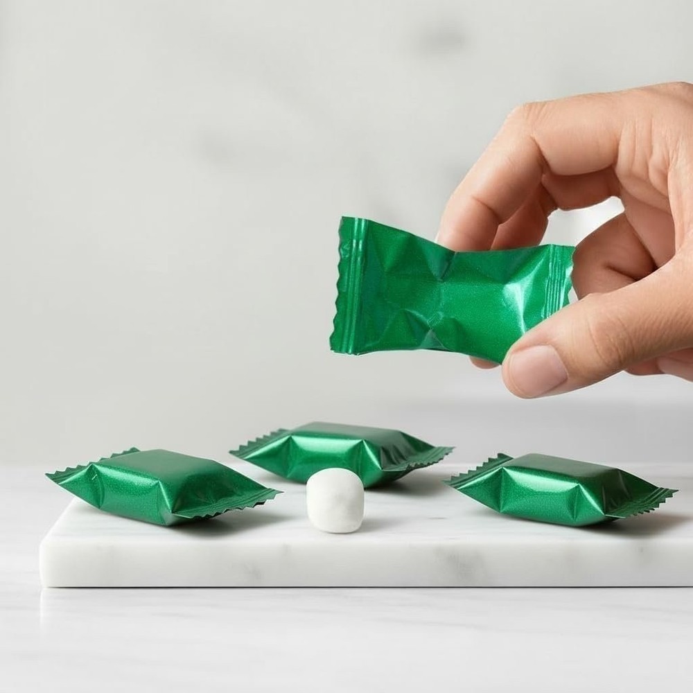 Green Buttermints, 2 Pound Bulk Bag, After Dinner Mints, Approximately 240...