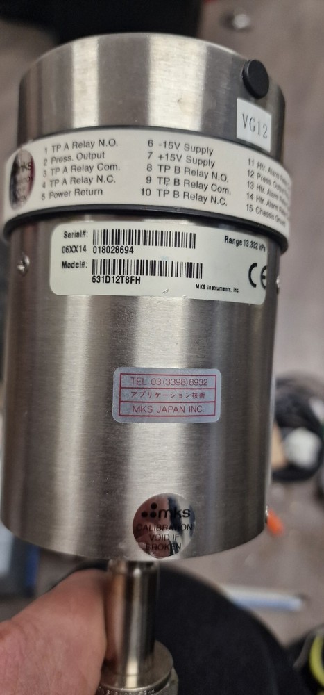 MKS BARATRON CAPACITANCE NANOMETER TYPE 631. FedEx/DHL Shipping