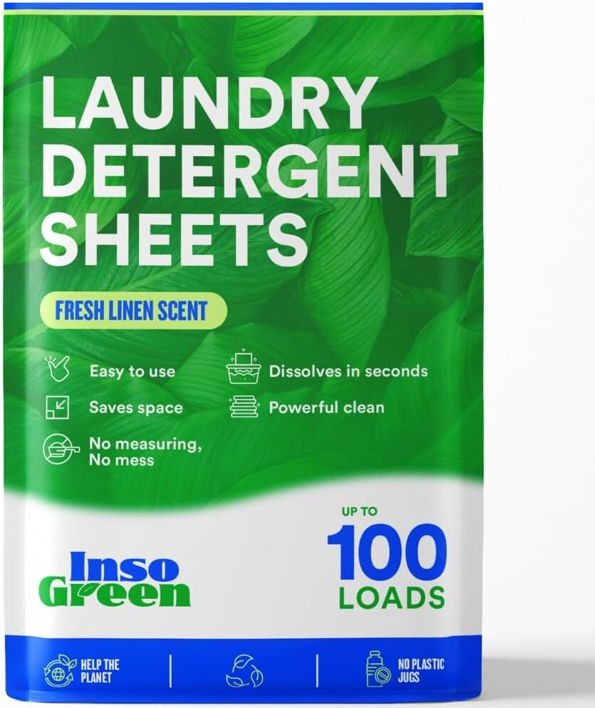 Laundry Detergent Sheets – 100 Loads - Eco Washer Sheets Detergent