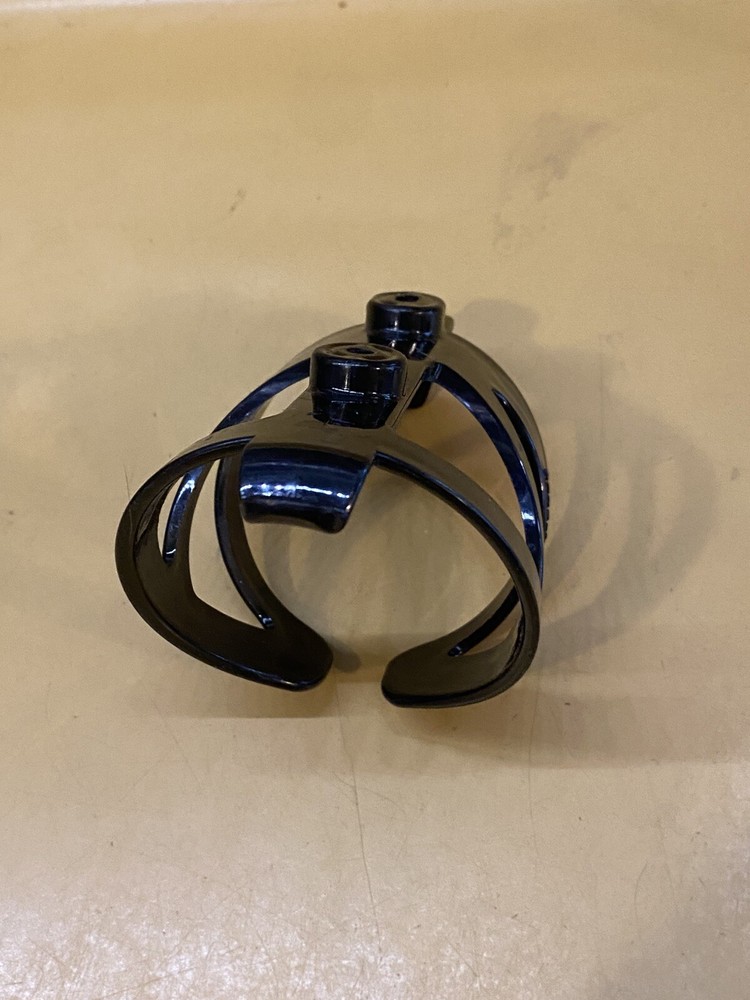 Two Black 50 Strong Plastic Water Bottle Cage