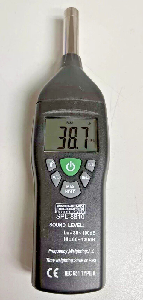 American Recorder Technologies SPL-8810 Decibel SPL Meter