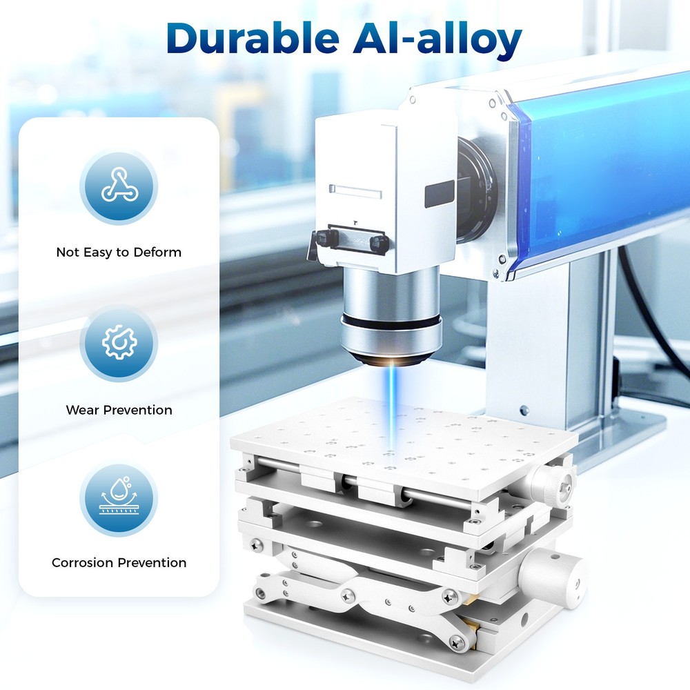 210*150mm 3D Laser Marking Machine Mobile Workbench XYZ Axis Moving Table 3 Axis