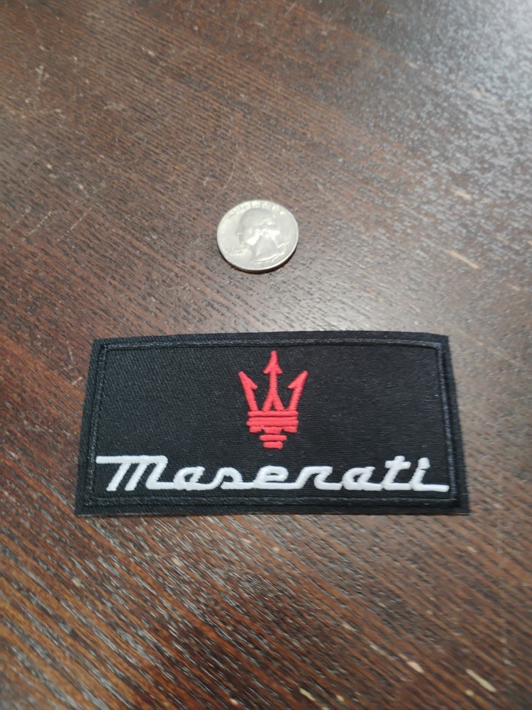 🏎️🏎️ New Maserati Embroidered Iron On Patch