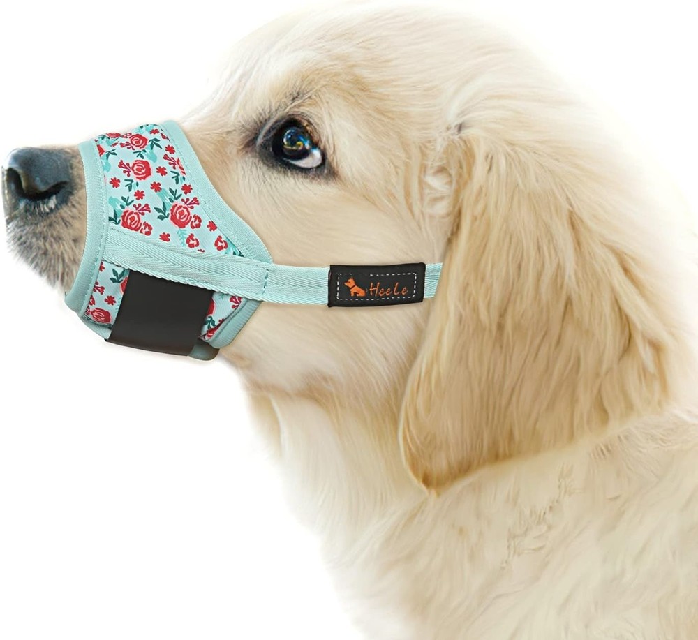 Dog Muzzle,Soft Nylon Muzzle Anti Biting Barking Chewing,Air Mesh Breathable ...