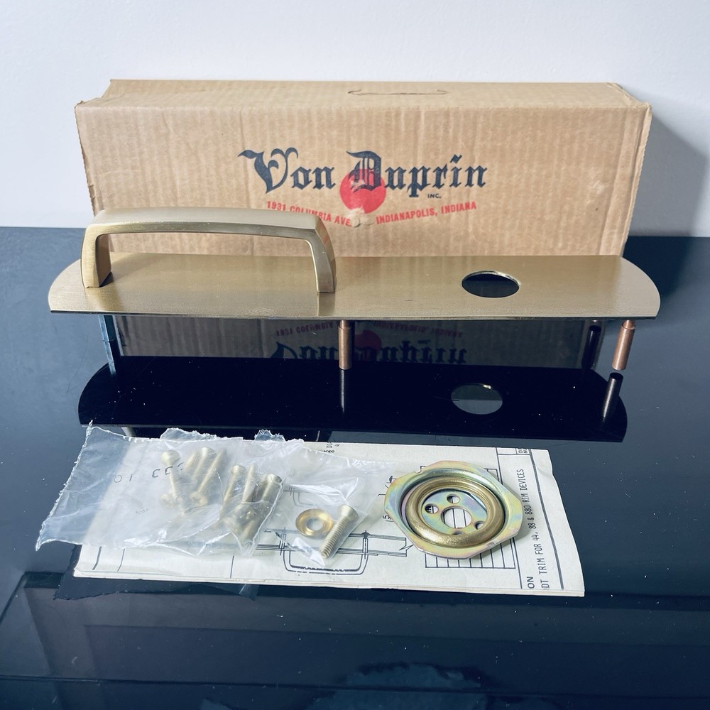 88 Series Von Duprin Exit Device - 14” Handle. Trim - Brass