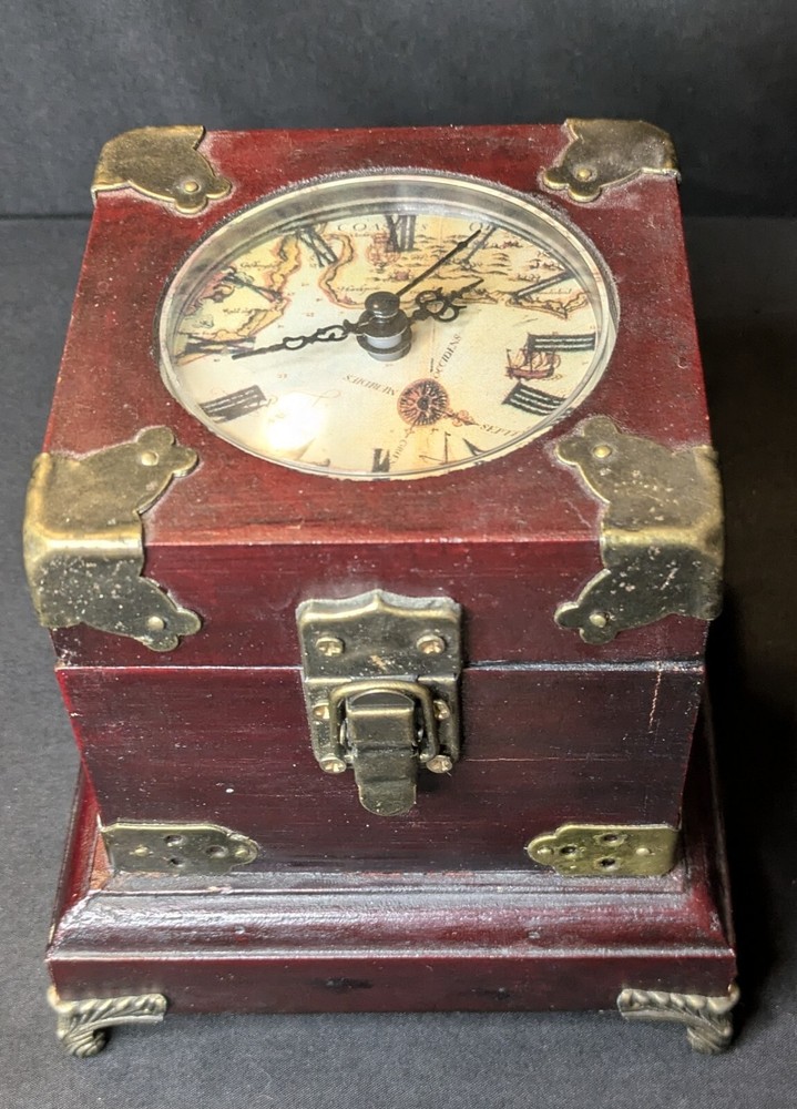 Vintage Handmade Compass 🧭 Themed Clockbox