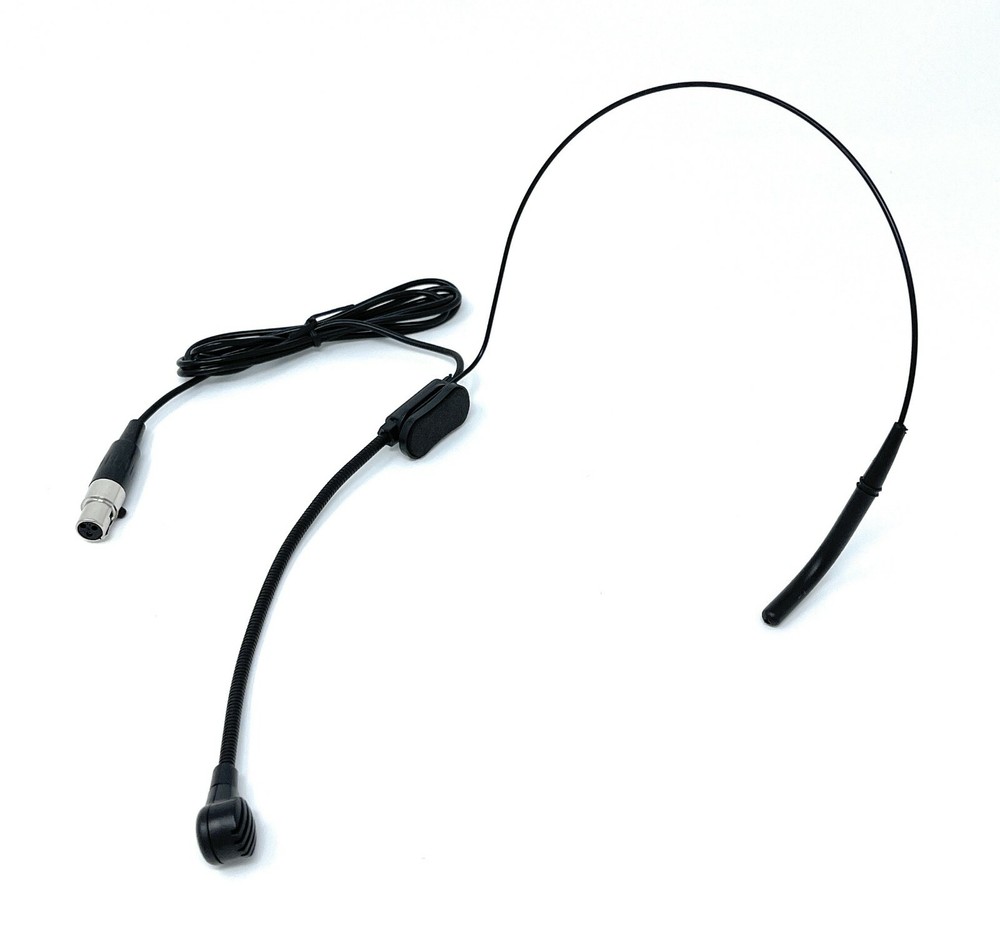 Headset Microphone for AKG Samson Wireless Mic System w/ mini XLR 3 pin Black
