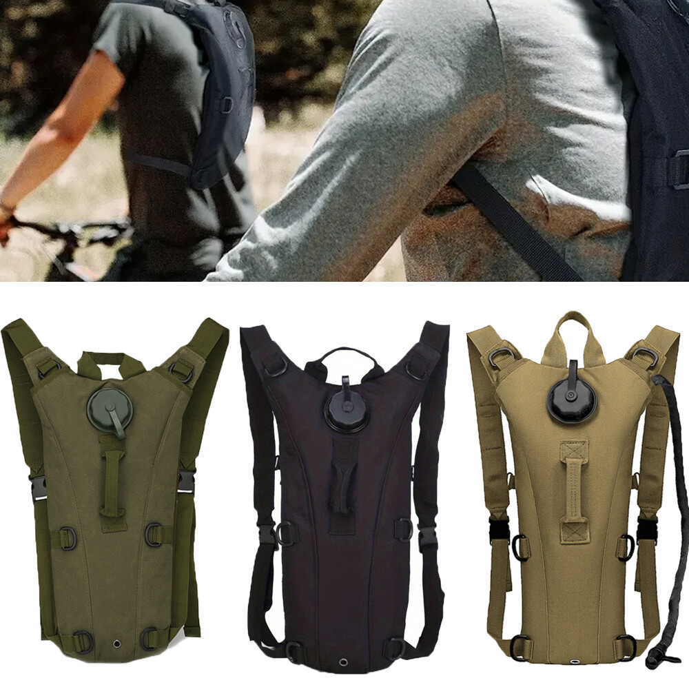 3L Hydration Bladder Camping Water Bag Backpack Tactical Hiking Cycling Pack