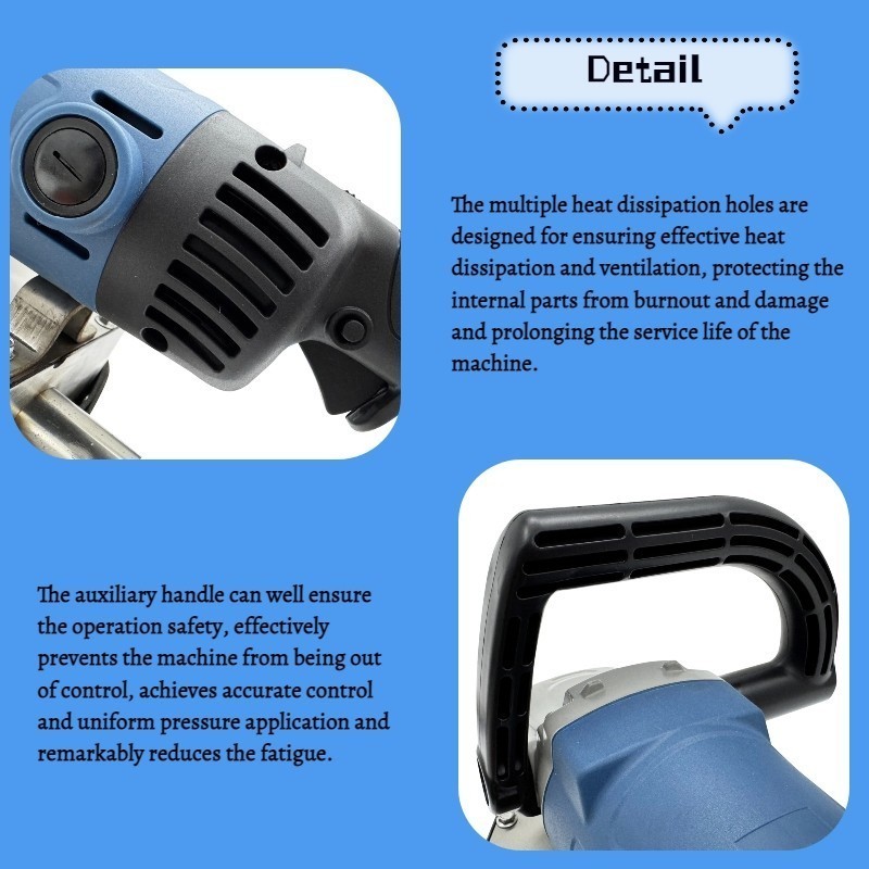 Handheld Concrete Floor Grinder Polisher & Sander Dust-Free Variable Speed 220V