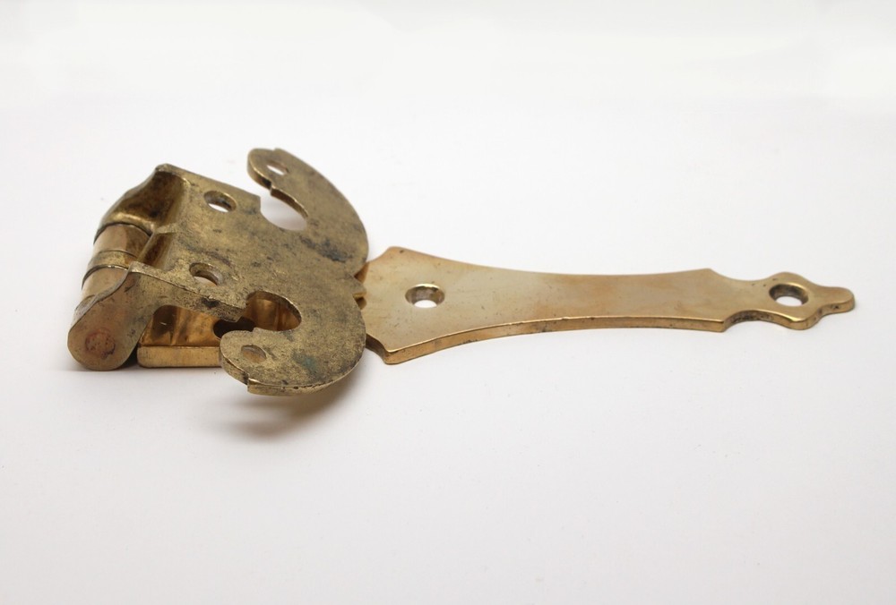 Brass Vintage 12 in. Ice Box Hinge