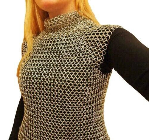 ALUMINIUM BUTTED Chainmail TOP Crop Chain Clothing