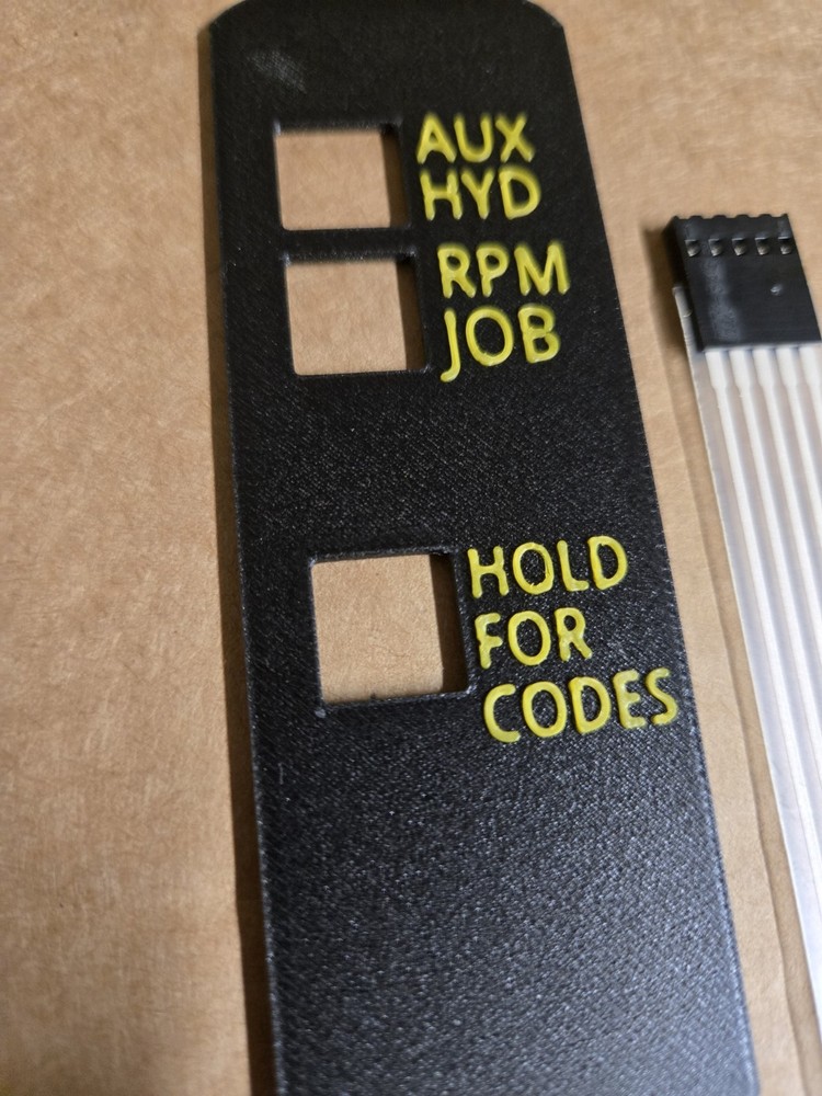 Bobcat 331 334 Excavator Instrument Panel 3D Printed Piece Auxiliary Buttons