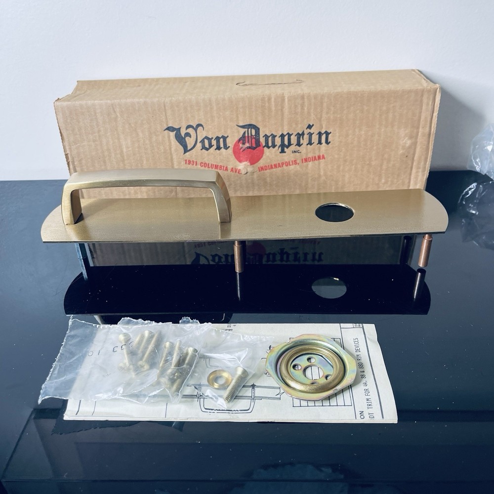 88 Series Von Duprin Exit Device - 14” Handle. Trim - Brass