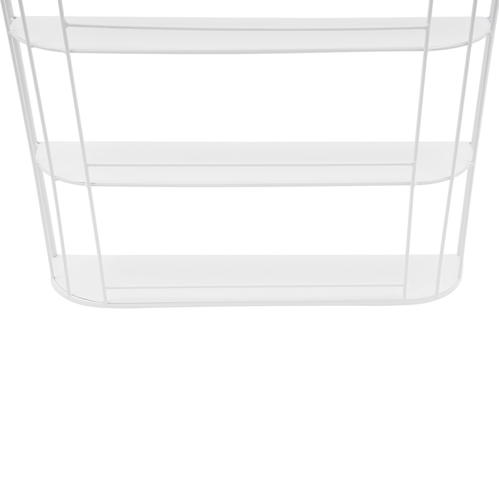 4-tier Cage-shape Wall Mounted Nail Polish Storage Rack For Home